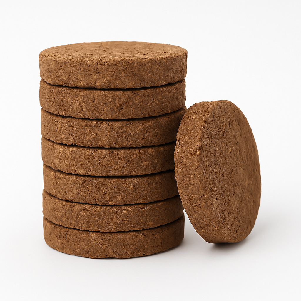 Cow Dung Cakes (8 pcs) – For Sacred Rituals & Spiritual Purity