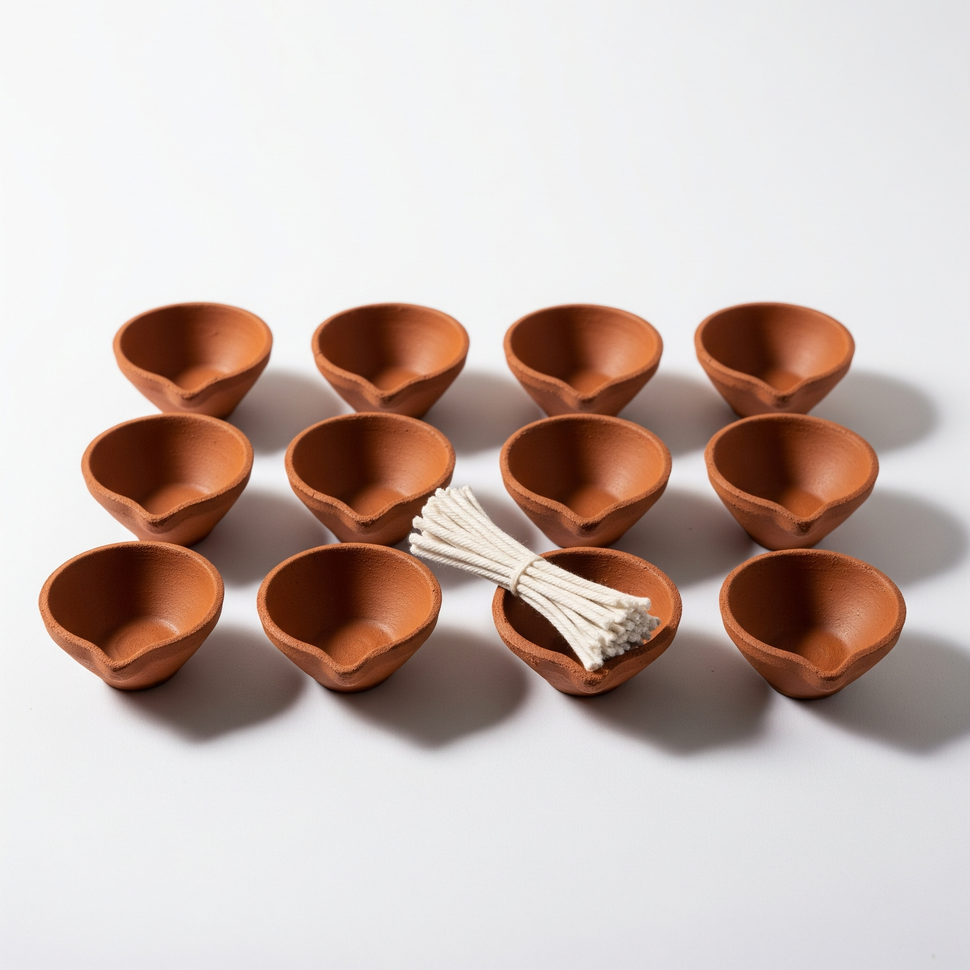 Classic Diyas (set of 12 + cotton wicks)
