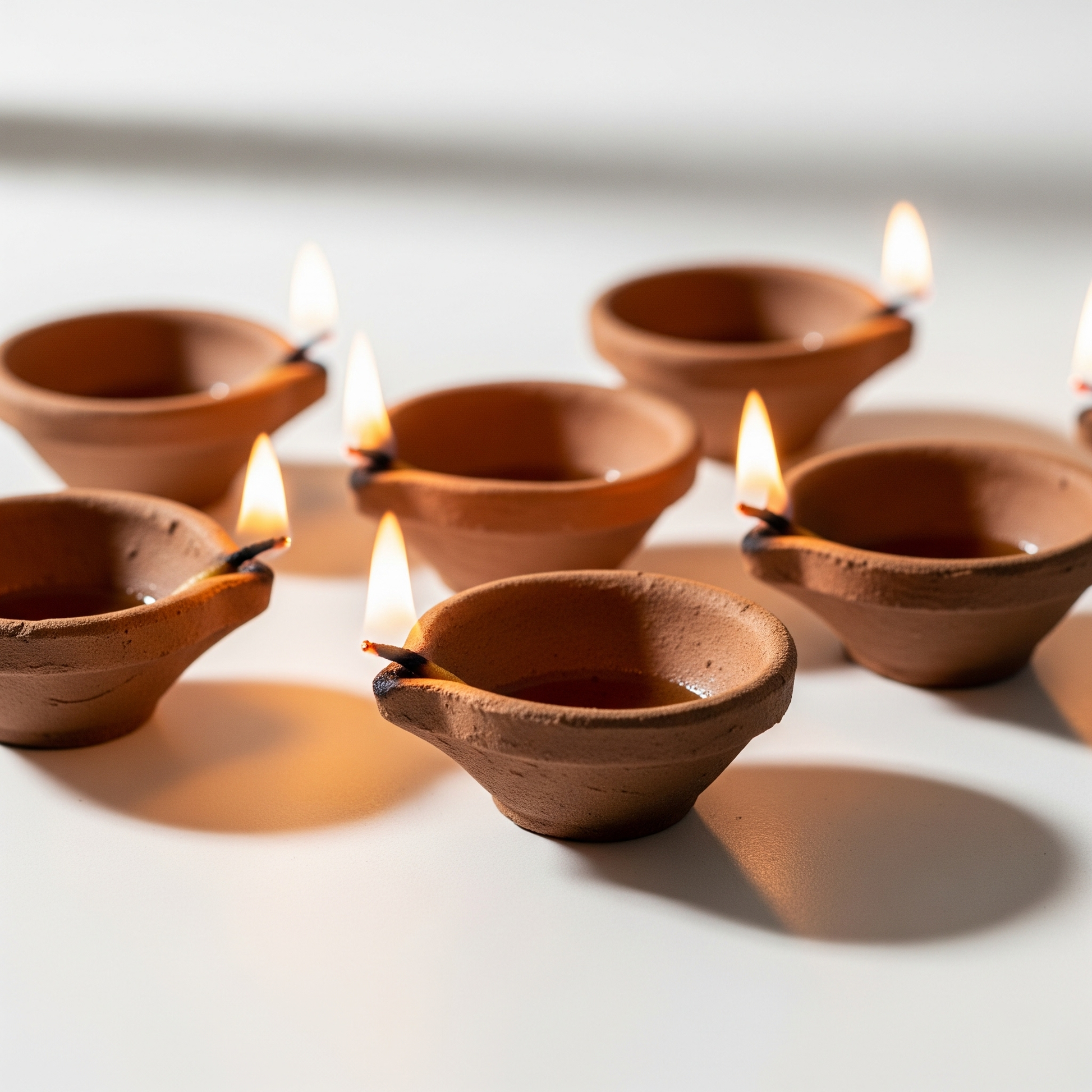 Classic Diyas (set of 12 + cotton wicks)
